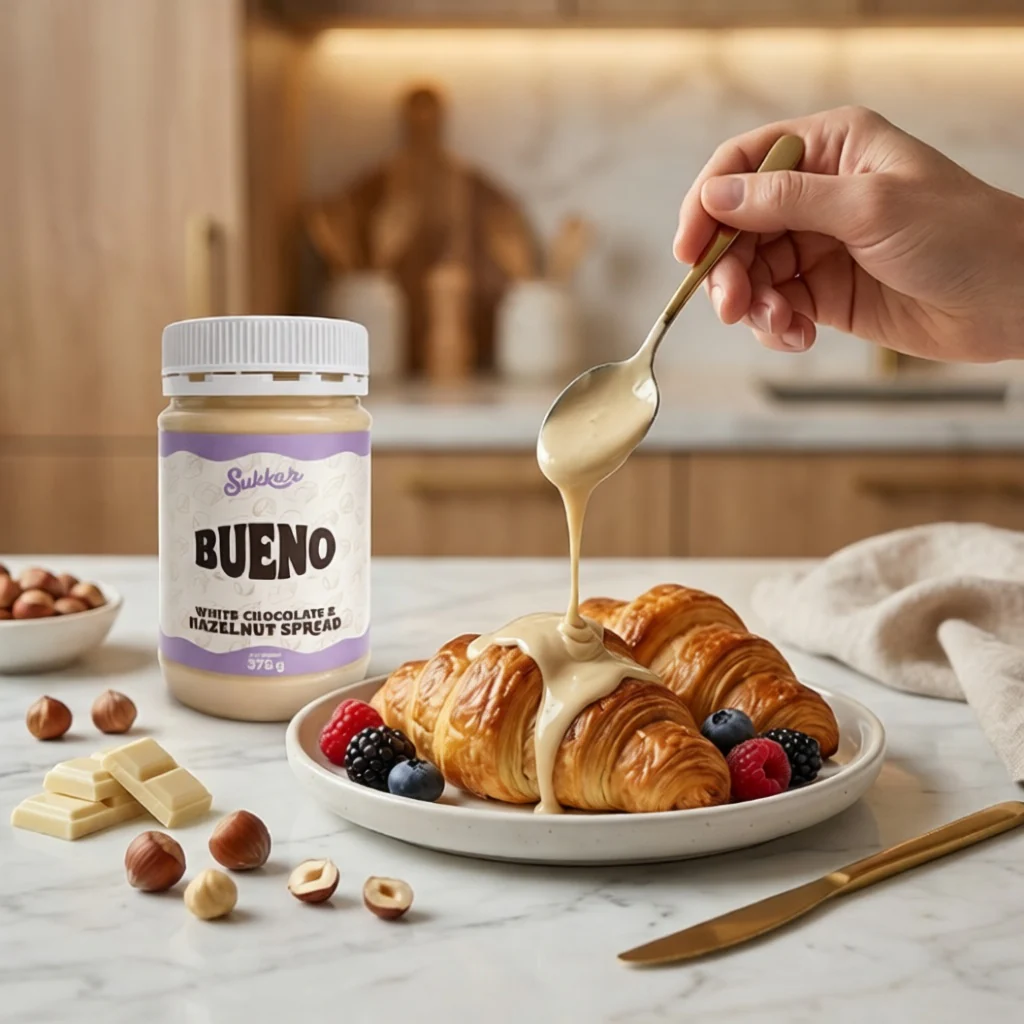 Bueno White Choc & Hazelnut Spread 375g - Image 4